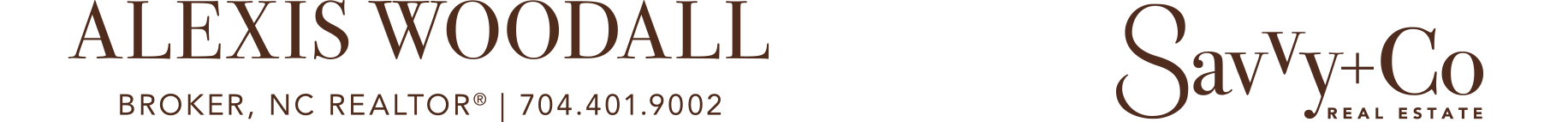 Alexis Woodall | Broker, REALTOR® NC/SC Logo