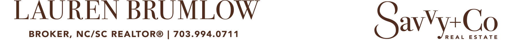 Lauren Brumlow, Broker, NC REALTOR® Logo
