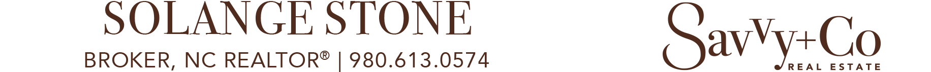 Solange Stone, Broker, NC REALTOR® Logo