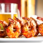 May in Charlotte Shrimp grilled with beer